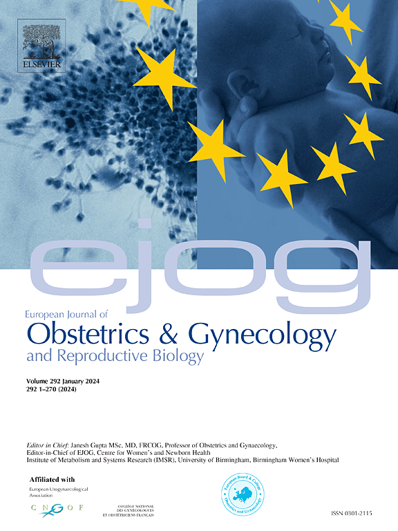 Go to journal home page - European Journal of Obstetrics & Gynecology and Reproductive Biology